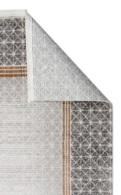 Machine Made Area Rug – Bright Geometric Flatweave Modern Patterned Carpet