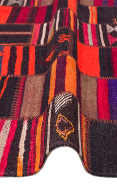 Patchwork Kilim Rug – Washable Non Slip Area Rug With Soft Texture Carpet