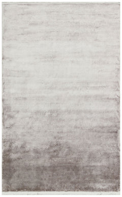 Viscose Ushak Rug – Modern Flat Weave Grey Area Carpet by Eko Brand Rugs