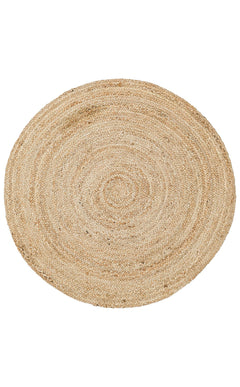 Handmade Jute Rug – Beige Modern Natural Fiber Mat with Soft Texture