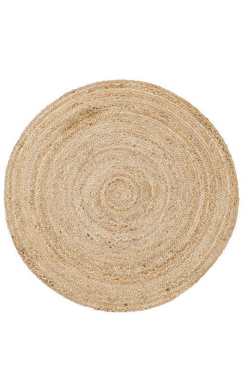 Handmade Jute Rug – Beige Modern Natural Fiber Mat with Soft Texture