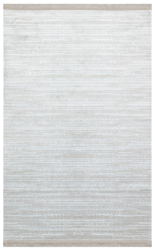 Grey Striped Area Rug – Machine Made Rug | Washable Non Slip Modern Carpet