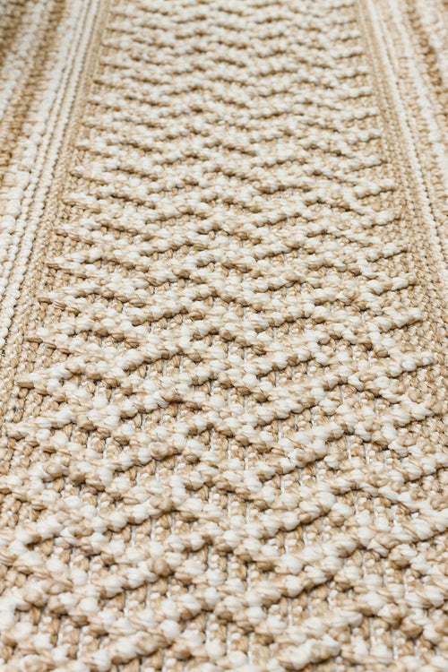 Beige Jute Area Rug – Machine Made Rug With Soft Texture & Dust Free Design