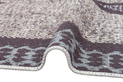 Geometric Cotton Kilim - Modern Woven Rug | Washable Double Sided Flatweave