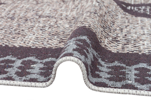 Geometric Cotton Kilim - Modern Woven Rug | Washable Double Sided Flatweave