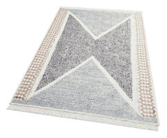 Geometric Cotton Kilim - Modern Woven Rug | Washable Double Sided Flatweave