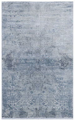 Blue Vintage Area Rug | Modern Living Room Carpet, Dense Woven, Anti Slip Design