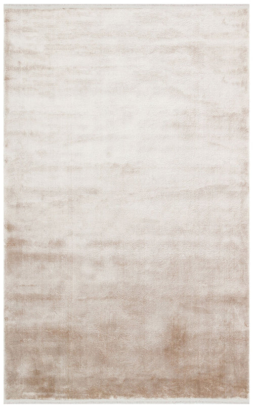 Viscose Ushak Rug - Beige Modern Flat Weave Rug With Soft Texture Carpet