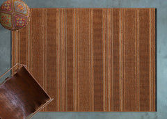 Modern Area Rug - Orange Machine Made Rug with Cotton Yarn for Living Room