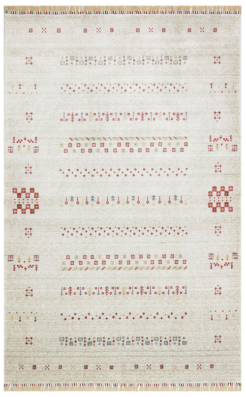 Clovis Beige Modern Viscose Handmade Rug