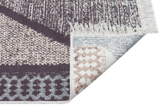 Geometric Cotton Kilim - Modern Woven Rug | Washable Double Sided Flatweave