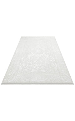 Broken Arrow Cream Classic Machine Made Area Rug