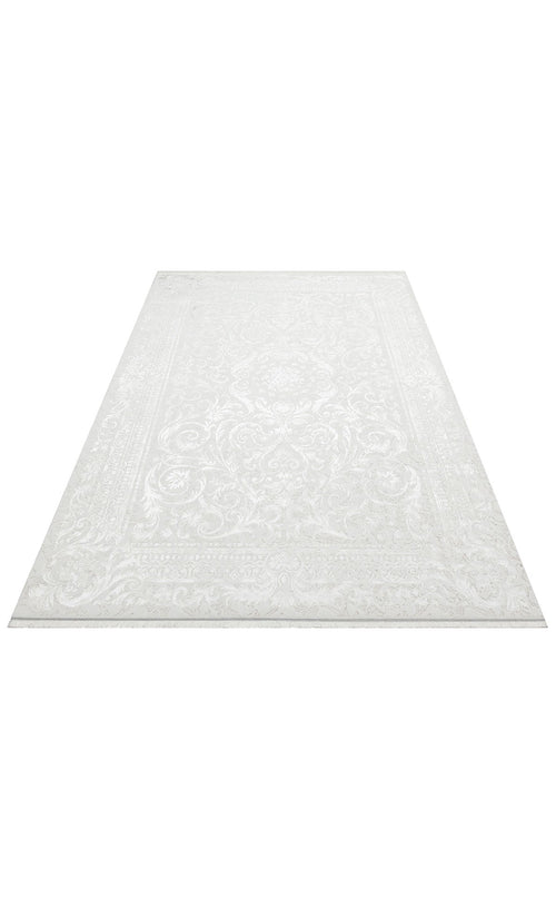 Broken Arrow Cream Classic Machine Made Area Rug