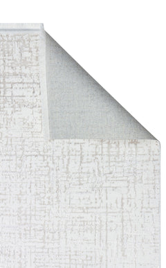 Modern Area Rug - Machine Made Cream Rug With Washable Non Slip Soft Texture