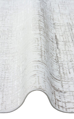 Modern Area Rug - Machine Made Cream Rug With Washable Non Slip Soft Texture