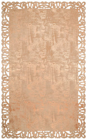 Modern Leather Rug – Washable Non Slip Copper Artificial Leather Carpet