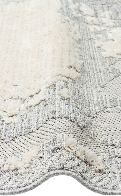 Modern Machine Made Rug - Cream Area Rug | Soft Texture, Dust Free Carpet