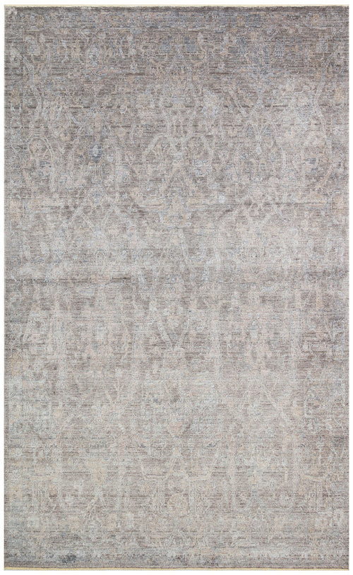 Ushak Grey Rug – Handmade Flatweave Rug | Overdyed Classic Grey Carpet, Anti Slip