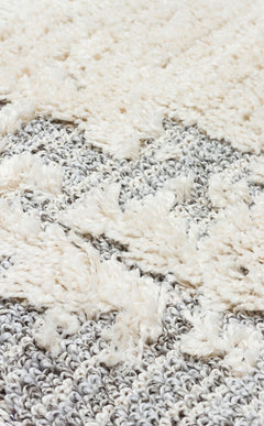 Modern Machine Made Rug - Cream Area Rug | Soft Texture, Dust Free Carpet