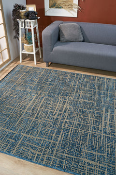 Modern Area Rug – Turquoise Machine Made Rug | Non Shedding Living Room Carpet