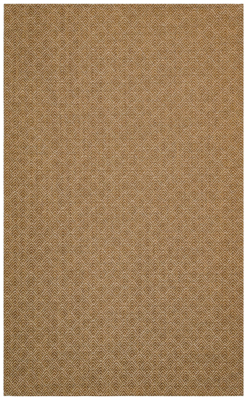 Cotton Kilim Rug - Brown Geometric Kilim Carpet | Non Slip, Easy Clean, Soft Texture