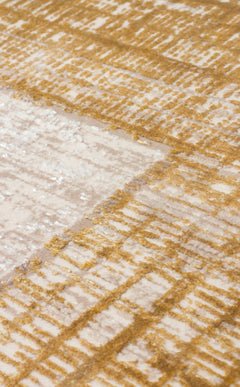 Classic Beige Area Rug – Overdyed Textured Carpet | Machine Made Rug, Soft Texture