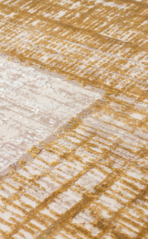 Classic Beige Area Rug – Overdyed Textured Carpet | Machine Made Rug, Soft Texture