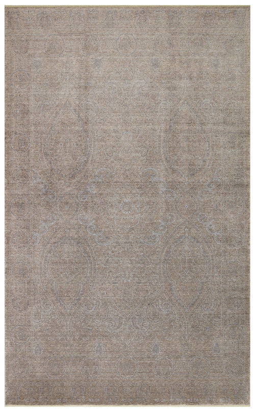 Vintage Ushak Rug – Handmade Beige Overdyed Style Carpet with Soft Texture