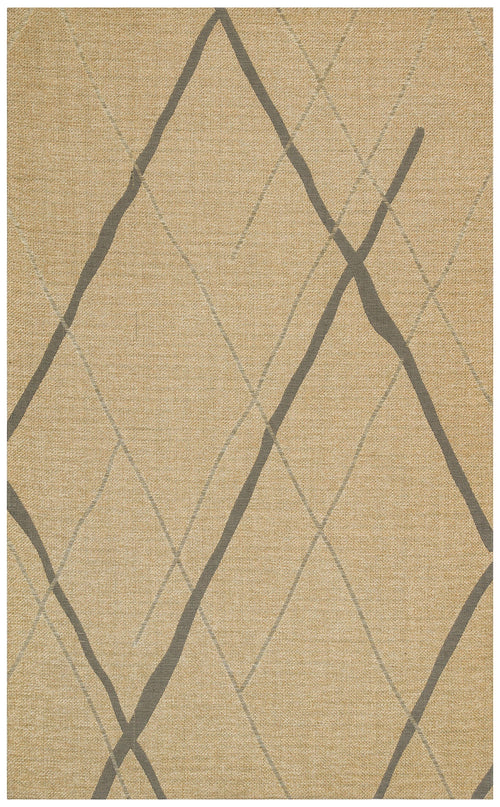 Cotton Kilim Rug - Beige Geometric Modern Kilim Carpet | Non Slip Floor Mat