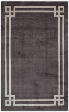 Cotton Area Rug - Sarpsborg Anthracite Machine Made Rug | High Quality Flatweave Carpet