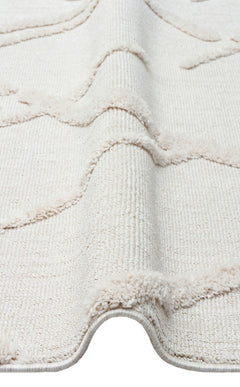 Scandinavian Geometric Rug – Modern Area Rug With Ethnic Knitting Pattern, Soft Textured Carpet