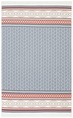 Cotton Kilim Rug - Geometric Modern Woven Double Sided Washable Area Rug