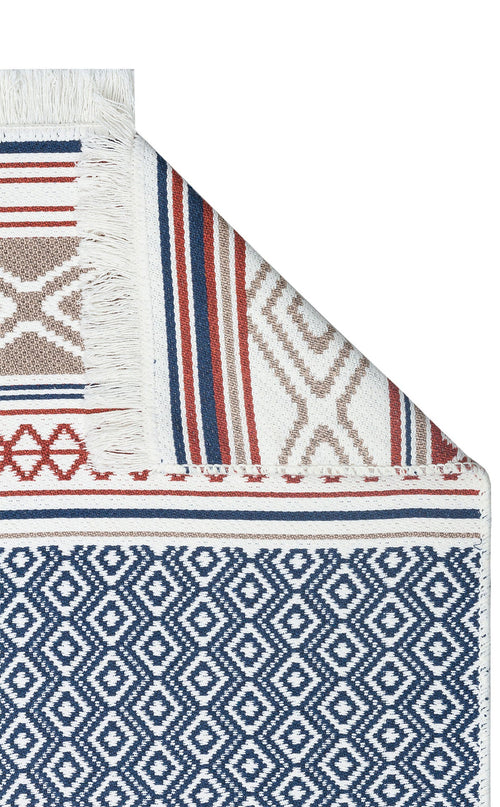 Cotton Kilim Rug - Geometric Modern Woven Double Sided Washable Area Rug