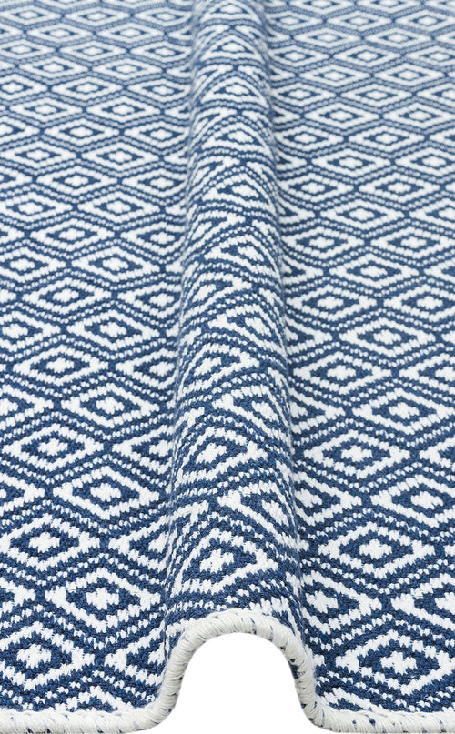 Cotton Kilim Rug - Geometric Modern Woven Double Sided Washable Area Rug