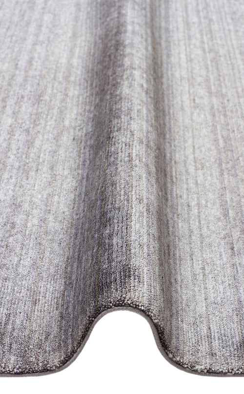 Modern Ushak Rug – Anthracite Handmade Flatweave Area Carpet with Soft Texture