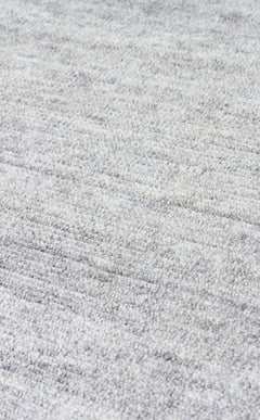 Modern Ushak Rug – Overdyed Grey Flatweave Carpet With Soft Texture