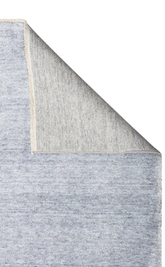 Grey Ushak Rug - Pakistan Handwoven Overdyed Flatweave Carpet | Soft Texture Area Rug