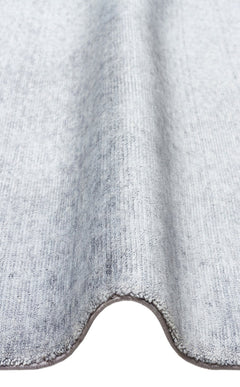 Grey Ushak Rug - Pakistan Handwoven Overdyed Flatweave Carpet | Soft Texture Area Rug