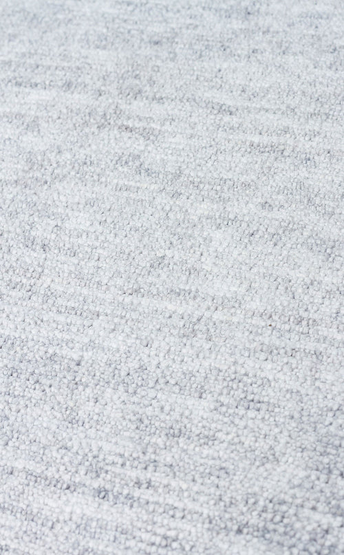 Grey Ushak Rug - Pakistan Handwoven Overdyed Flatweave Carpet | Soft Texture Area Rug