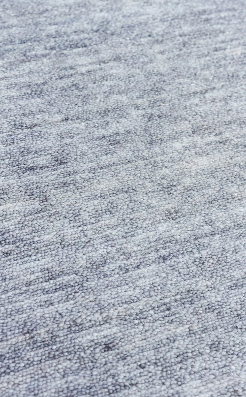 Grey Ushak Rug - Pakistan Handwoven Overdyed Flatweave Carpet | Soft Texture Area Rug