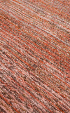 Modern Machine Made Rug – Brown Area Rug With Non Slip Flatweave Texture