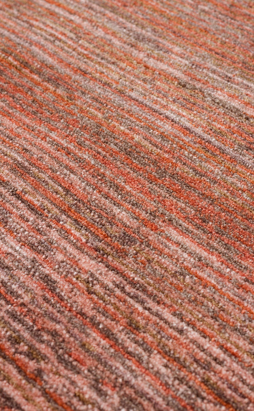 Modern Machine Made Rug – Brown Area Rug With Non Slip Flatweave Texture