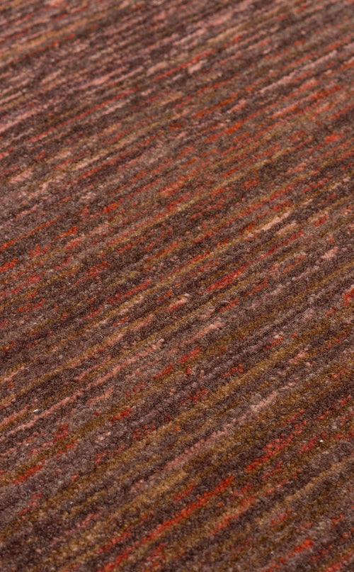 Modern Machine Made Rug – Brown Area Rug With Non Slip Flatweave Texture