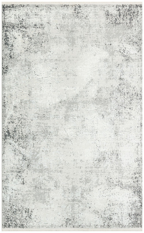 Vintage Machine Made Rug – Cream Area Rug With Aging Pattern & Soft Texture