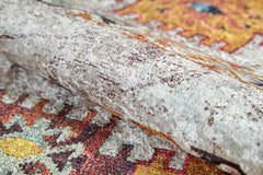 Geometric Area Rug – Cream Digital Print Carpet | Non Slip, Antibacterial Floor Rug