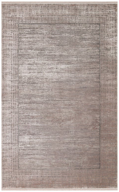 Machine Made Area Rug | Beige Classic Overdyed Textured Flatweave Carpet