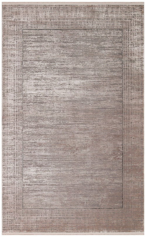 Machine Made Area Rug | Beige Classic Overdyed Textured Flatweave Carpet