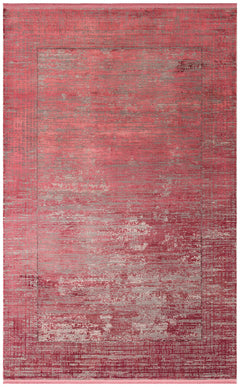 Lienz Burgundy Vintage Machine Made Area Rug