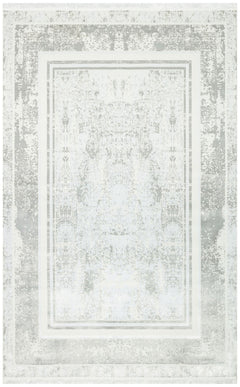 inglewood Grey Frame Machine Made Area Rug