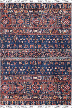 Geometric Area Rug – Non Slip Brown Digital Print Rug | Antibacterial Carpet
